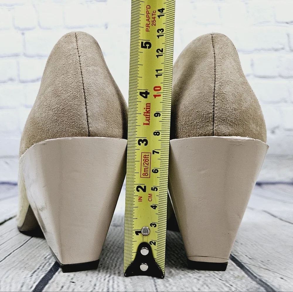 NAKED FEET | Sagitta patent & suede leather pointed toe heeled ankle booties - Picture 8 of 12